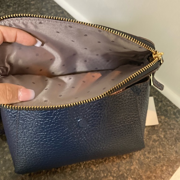 Kate Spade Navy Leather Satchel - Picture 6 of 9